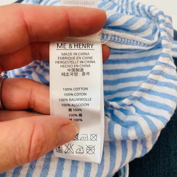 NWT Me & Henry 18-24M Blue Stripe Reef Bubble - Picture 6 of 6